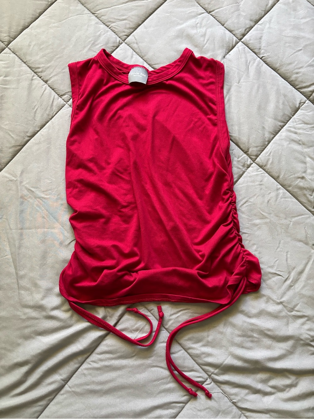 Sleeveless Ruched Tank Top